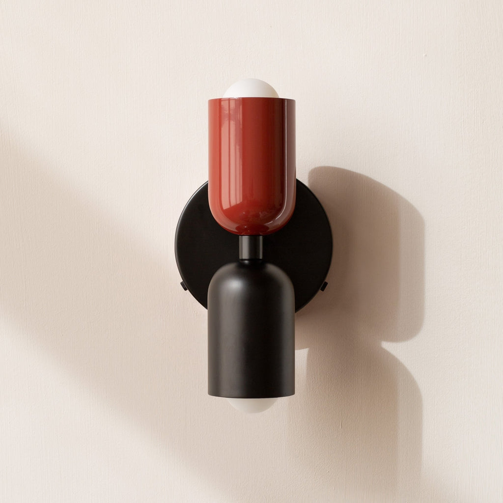 Battery Operated Wall Sconce with Dual Capsule Shades and Wireless Cordless Modern Lighting - Image 3