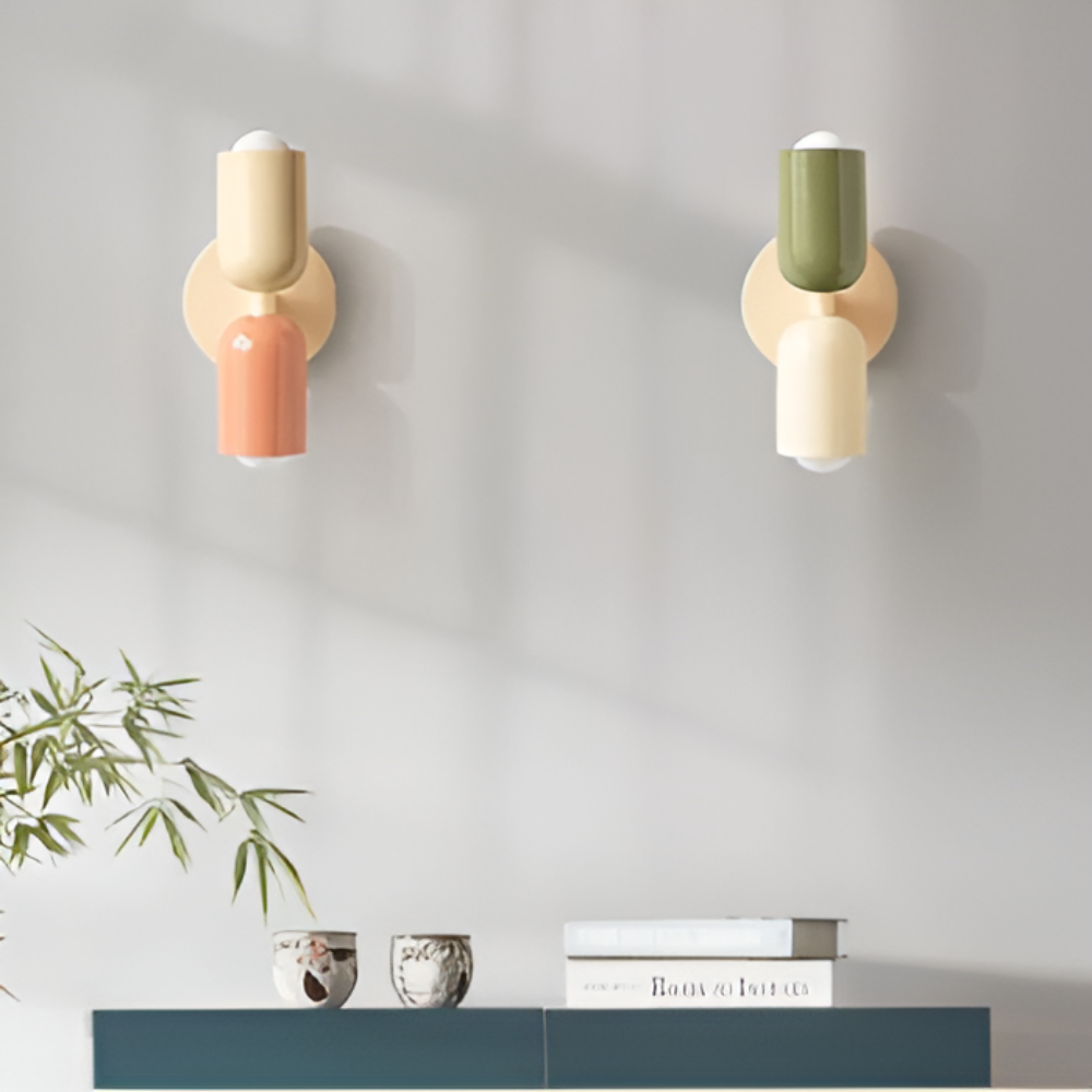 Battery Powered Wall Sconce with Dual Capsule Shades and Cordless Modern Design - Image 4
