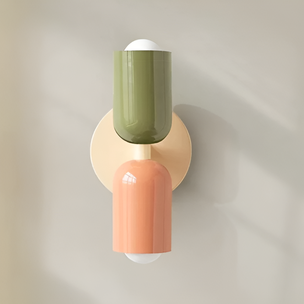 Battery Powered Wall Sconce with Dual Capsule Shades and Cordless Modern Design - Image 6