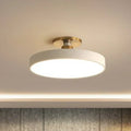 Bedroom Ceiling Light Fixtures Semi Flush Mount LED with Round Drum Shade - Image 9