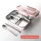 Bento Lunch Box with Stainless Steel Interior Airtight Compartments and Phone Stand Lid - Image 4