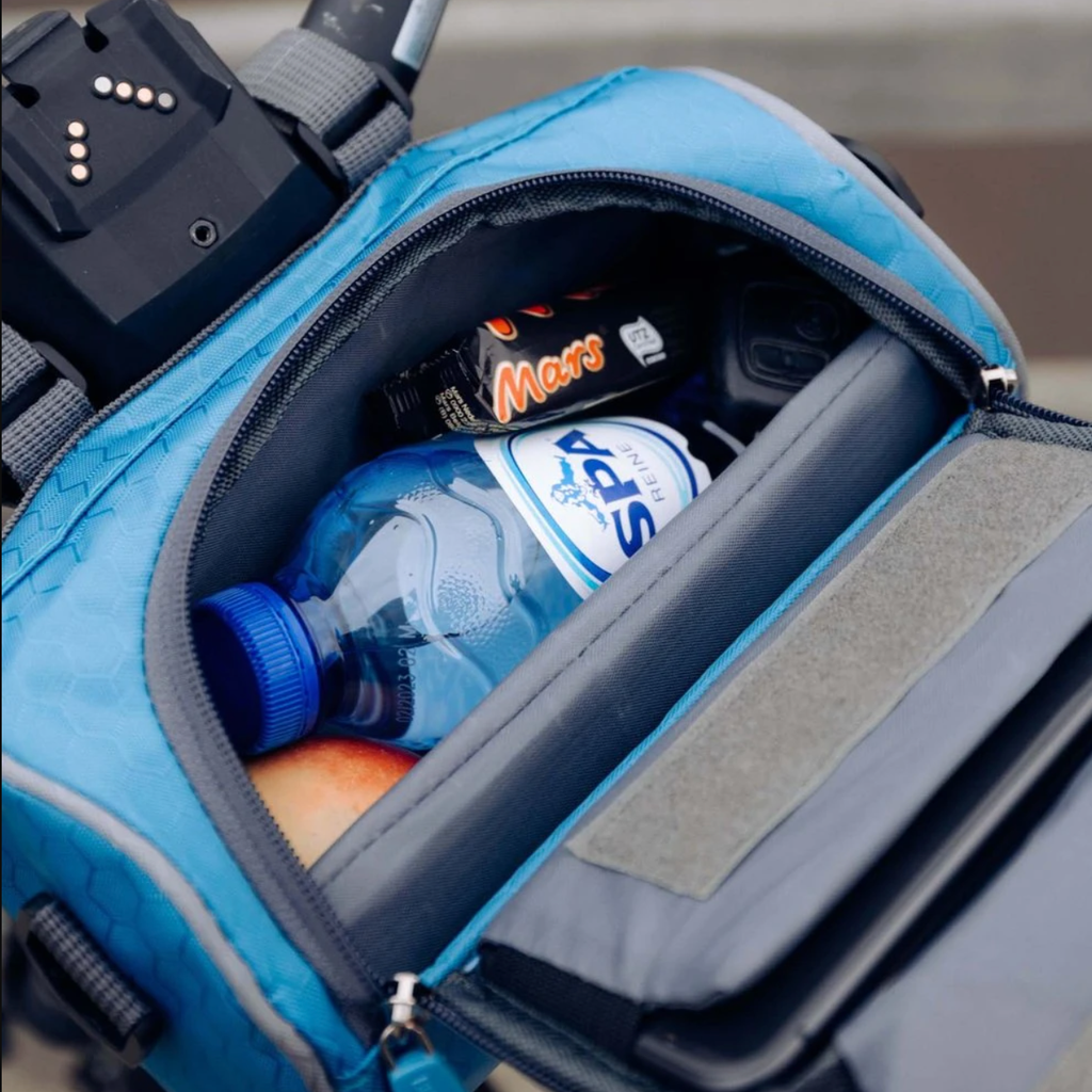 Bike Handlebar Bag with Clear Phone Pocket and Dual Zipper Storage - Image 6