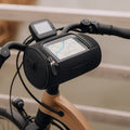 Bike Handlebar Bag with Touchscreen Phone Holder and Reflective Trim - Image 14