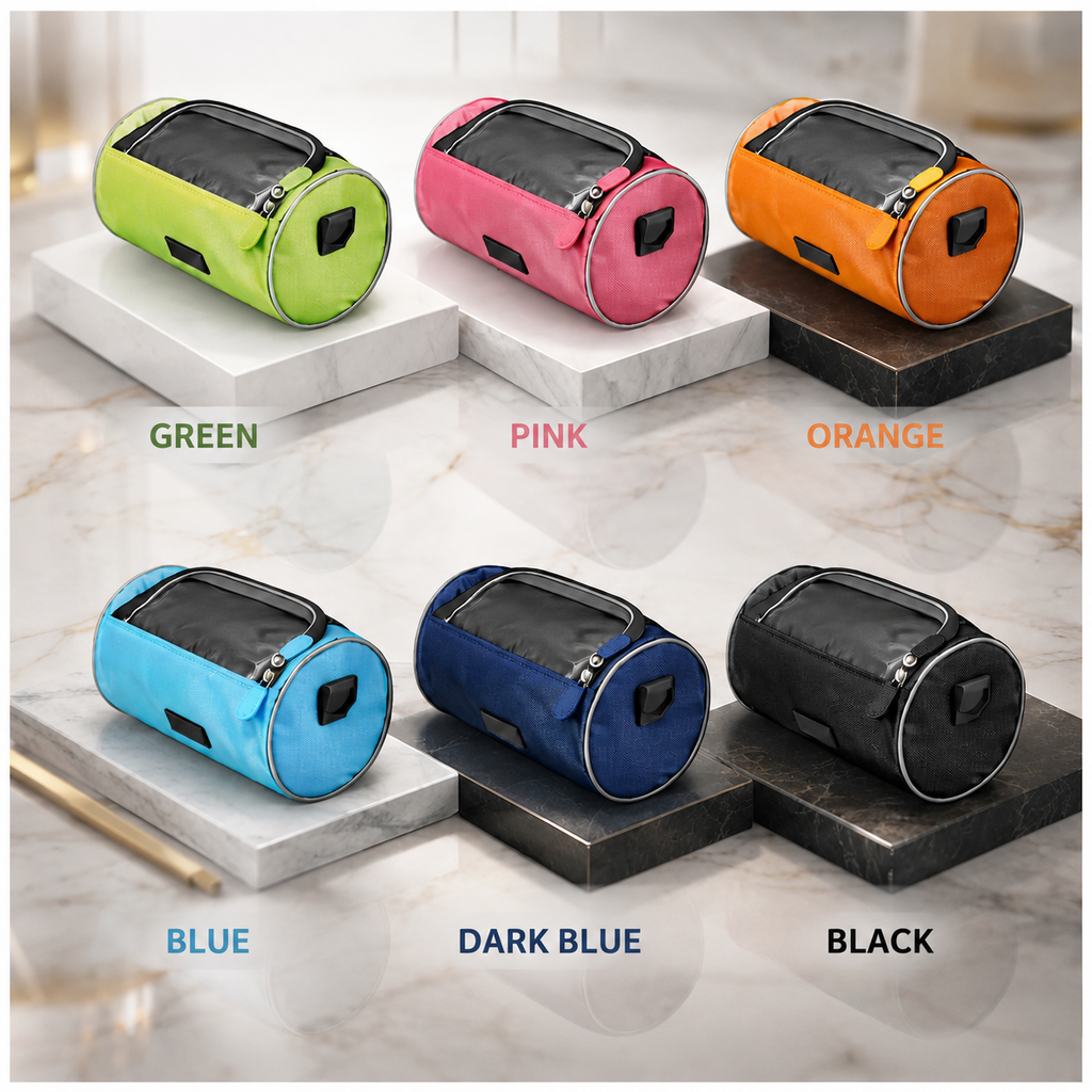 Bike Handlebar Bag with Touchscreen Phone Holder and Reflective Trim - Image 4