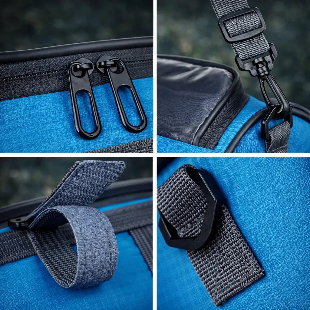 Bike Handlebar Bag with Touchscreen Phone Holder and Reflective Trim - Image 7