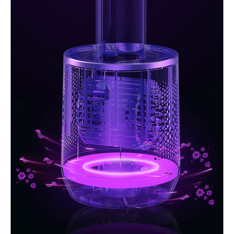 Bladeless Tower Fan with Air Purifier Remote Control and 90° Oscillation - Image 2
