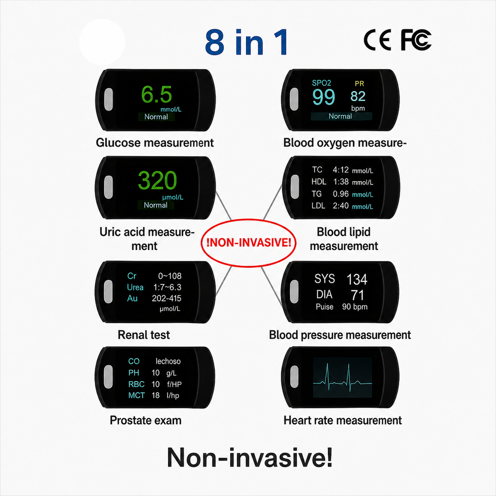 Blood Sugar Level Monitor with Portable Digital Display and Test Strip Kit - Image 10