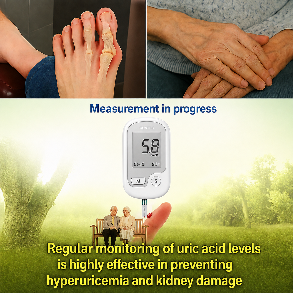 Blood Sugar Level Monitor with Portable Digital Display and Test Strip Kit - Image 11