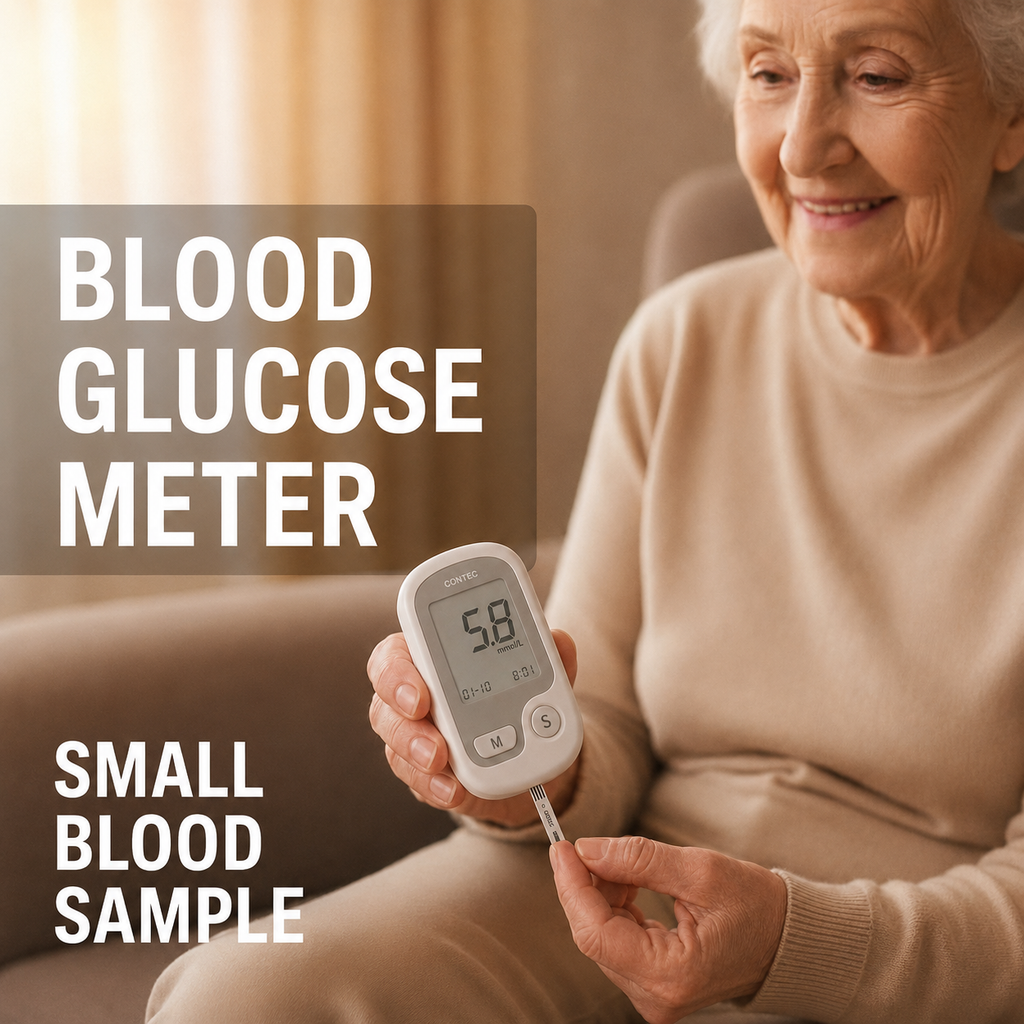 Blood Sugar Level Monitor with Portable Digital Display and Test Strip Kit - Image 4