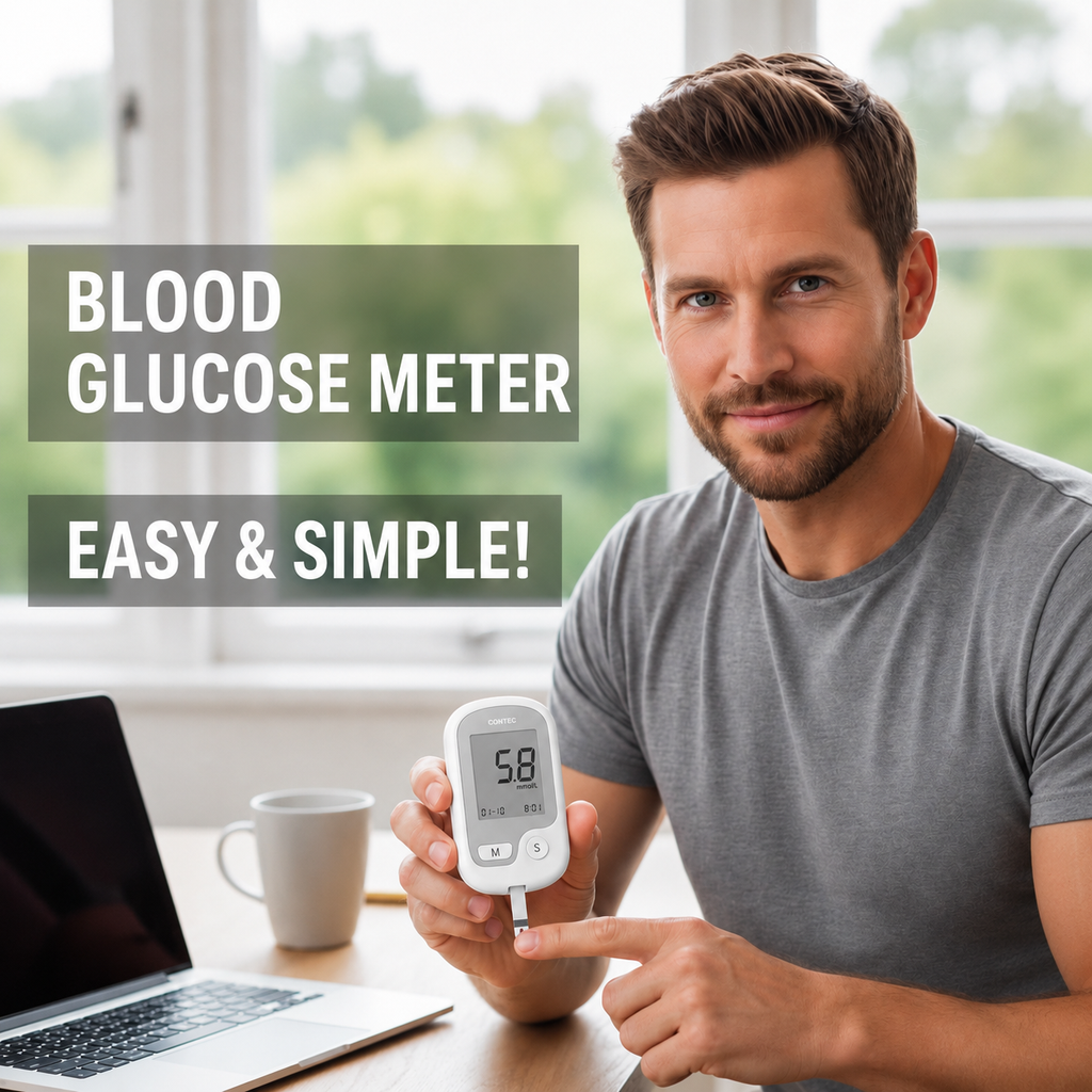 Blood Sugar Level Monitor with Portable Digital Display and Test Strip Kit - Image 6