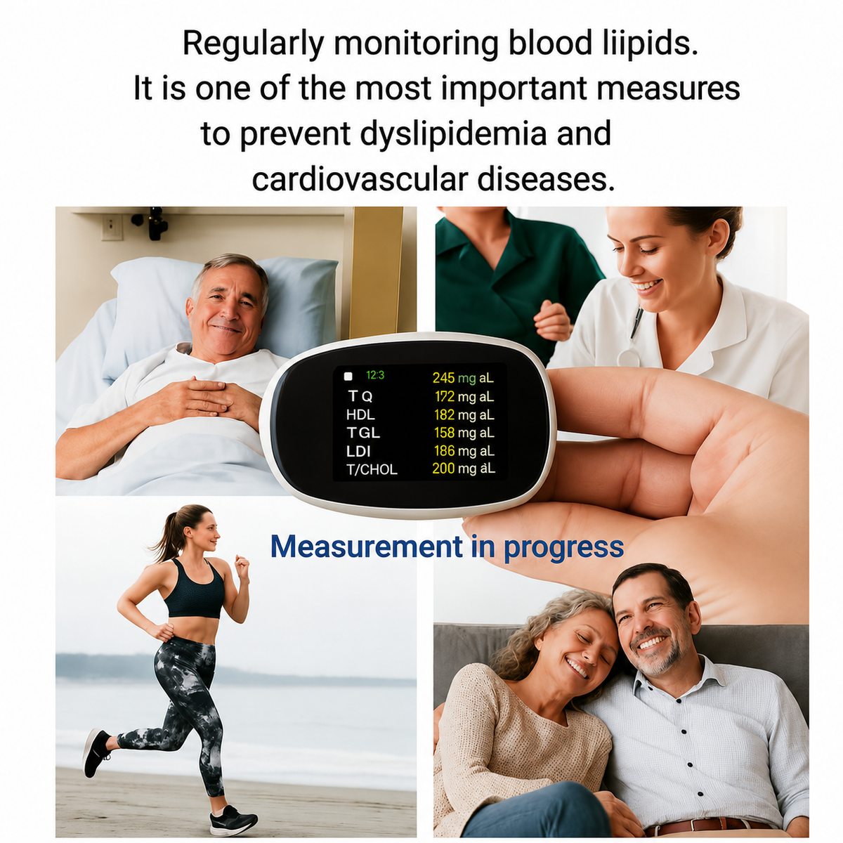 Blood Sugar Level Monitor with Portable Digital Display and Test Strip Kit - Image 9