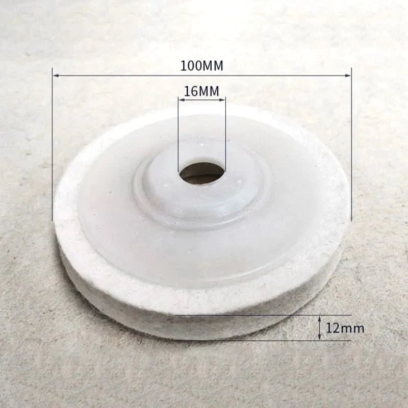 Buffing Wheel for Grinder with Wool Felt Polishing Pad for Angle - Image 2