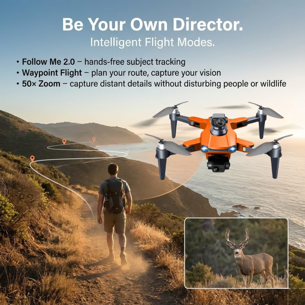 Camera Drone with 3-Axis Gimbal GPS Brushless Motor and Obstacle Avoidance - Image 7