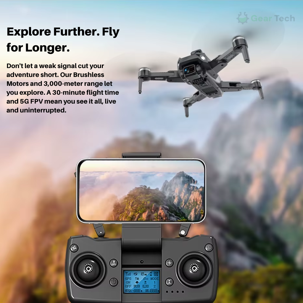 Camera Drone with Brushless Motor GPS Obstacle Avoidance and 3-Axis Gimbal - Image 9