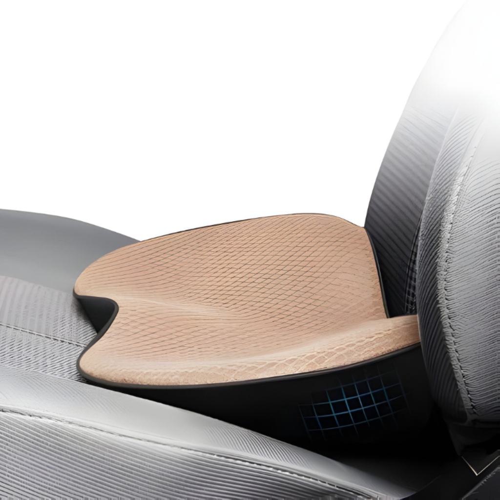 Car Seat Cushion with Ergonomic Contoured Support and Breathable Mesh Cover - Image 2