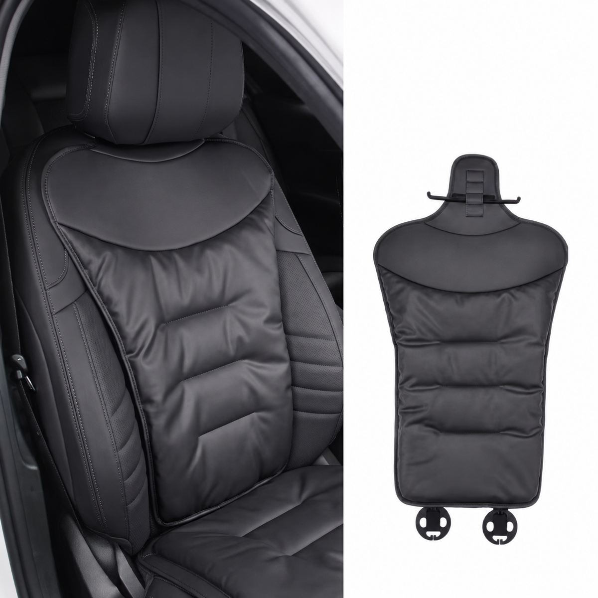 Car Seat Cushion with Lumbar Support and Ergonomic Back Pain Relief Pad - Image 3
