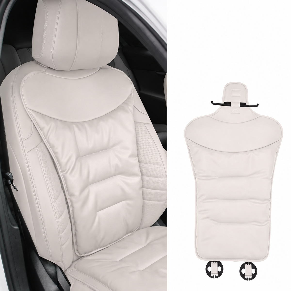 Car Seat Cushion with Lumbar Support and Ergonomic Back Pain Relief Pad - Image 4