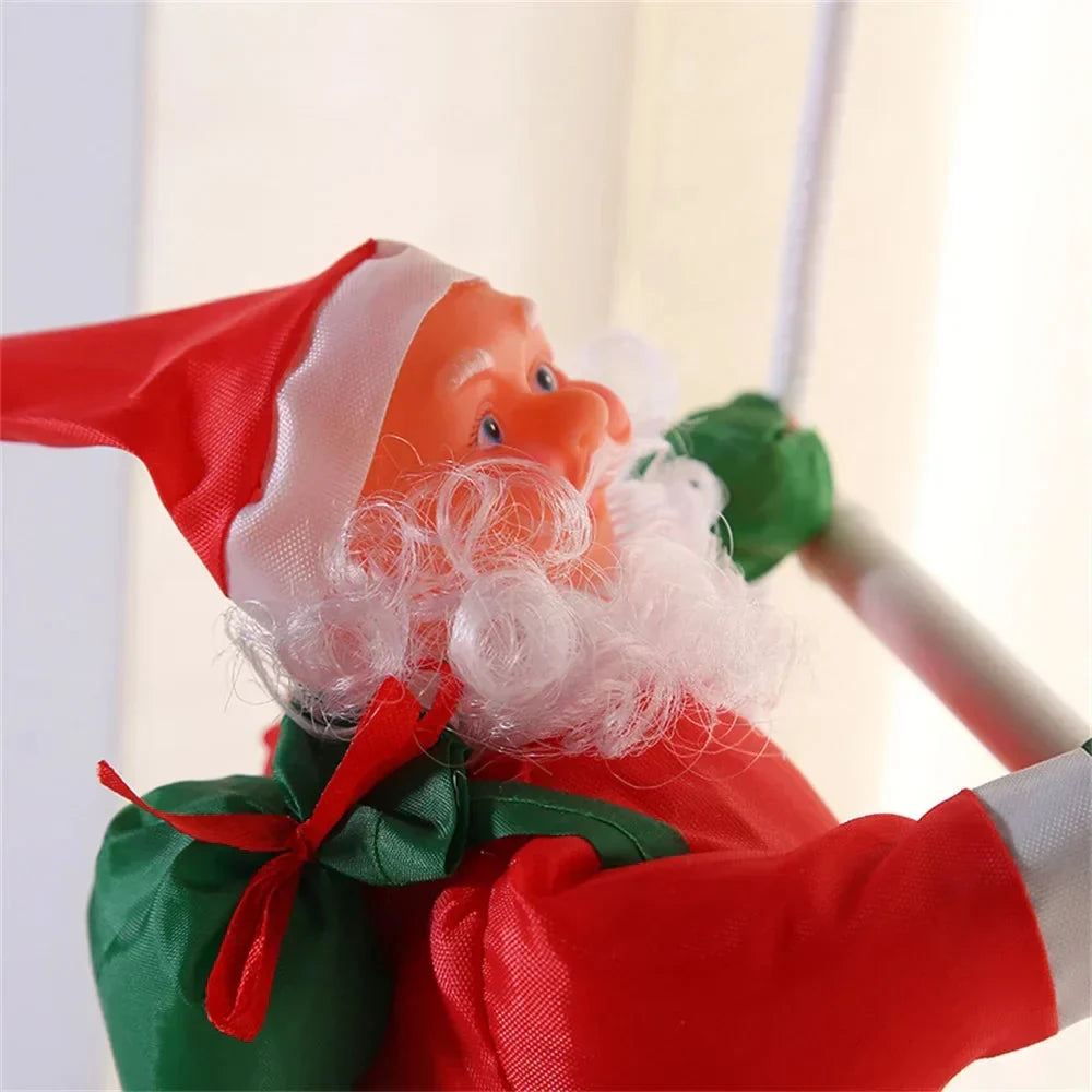 Christmas Decoration Climbing Santa with Rope Ladder Hanging Holiday Ornament - Image 4