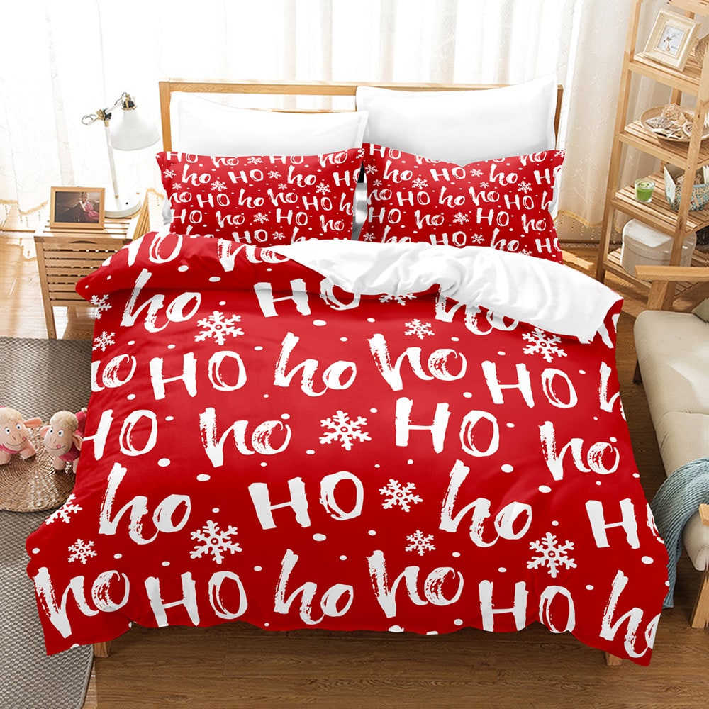 Christmas Digital Printed Duvet Cover Set with Pillowcases and Festive Holiday Bedding - Image 6