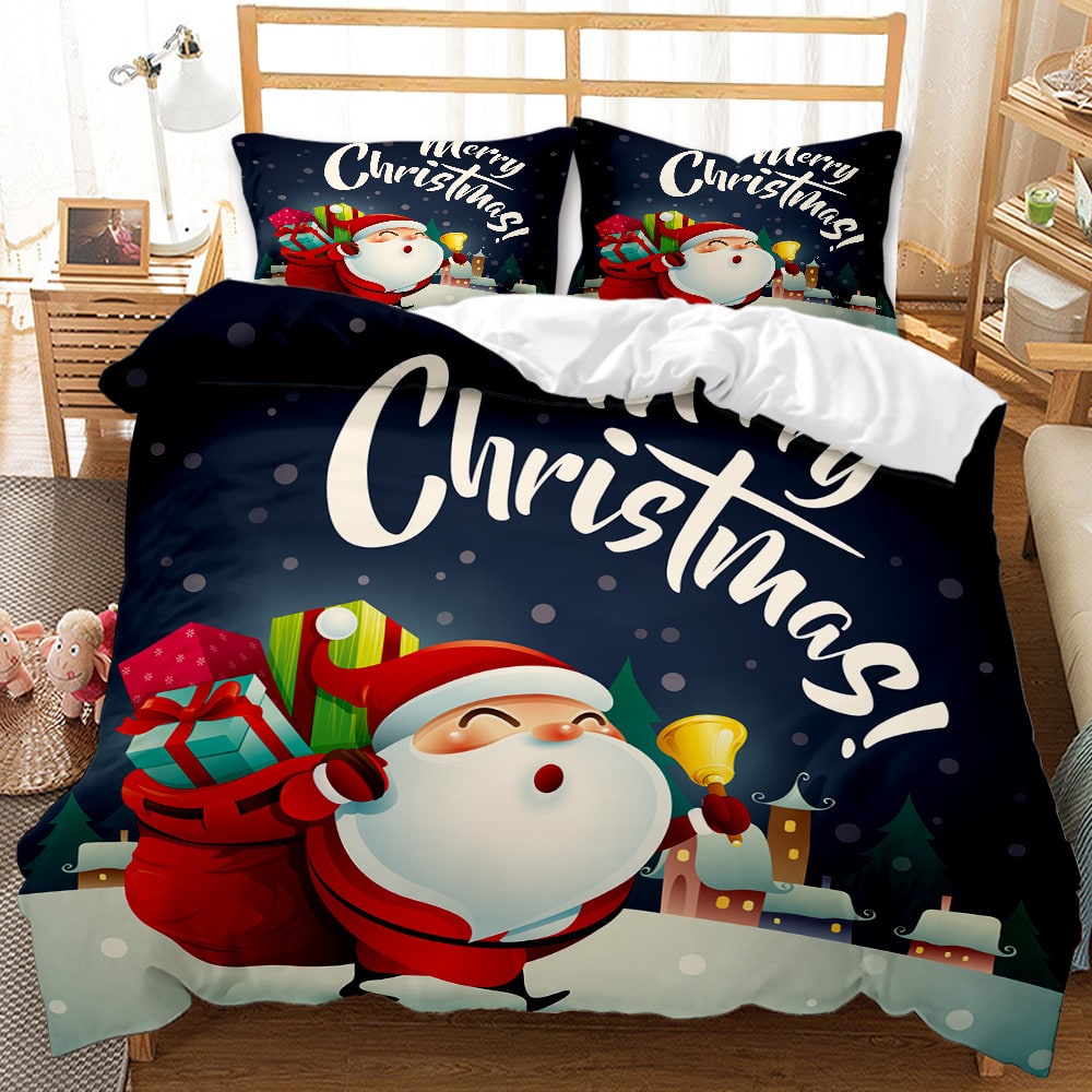 Christmas Duvet Cover Bedding Set with Matching Pillowcases and Digital Print - Image 3