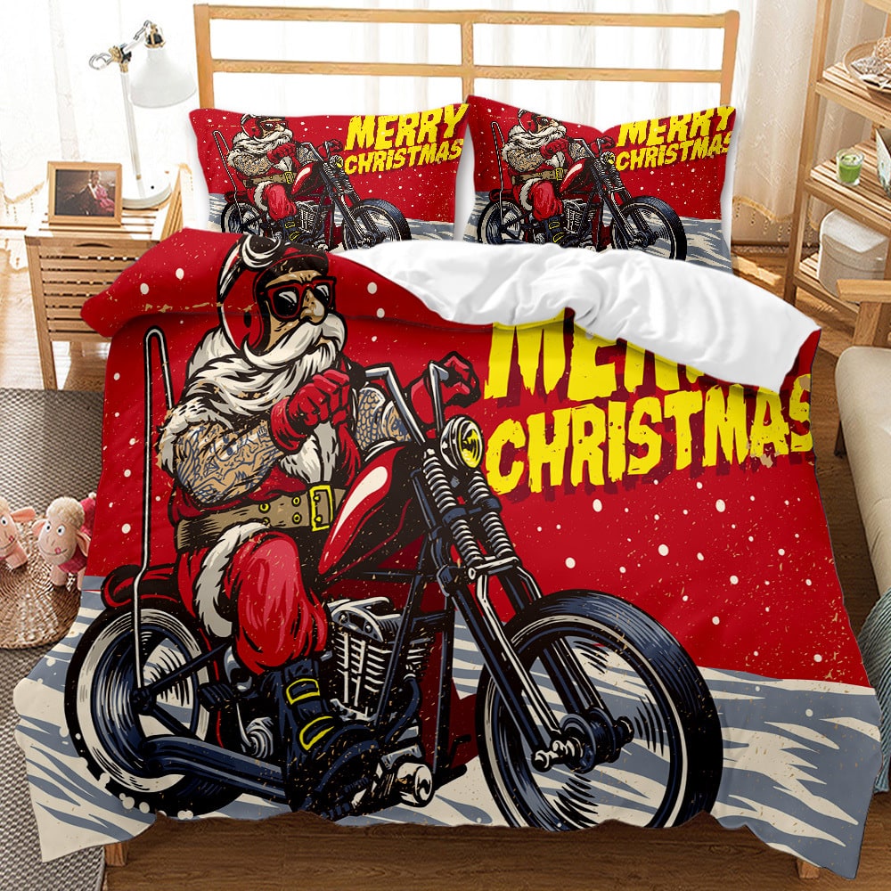 Christmas Duvet Cover Bedding Set with Matching Pillowcases and Digital Print - Image 9