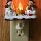 Christmas Night Lights with Plug in Snowman Campfire Design and Warm Yellow Illumination - Image 6
