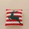 Christmas Pillow Cover Festive Decorative Square Throw with Embroidered Design - Image 3