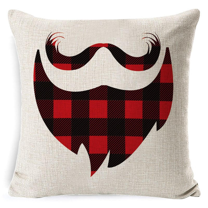 Christmas Pillow Covers with Linen-Look Fabric Festive Decorative Throw for Couch - Image 25