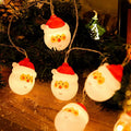 Christmas String Lights with 20 LED Santa Heads Battery Operated for Indoor Decoration - Image 9