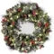 Christmas Wreath with Lights Pine Cones and Red Berries for Door Decoration - Image 8