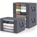 Clothes Storage Bags with Clear Window and Foldable Design for Bedding and Garments - Image 1