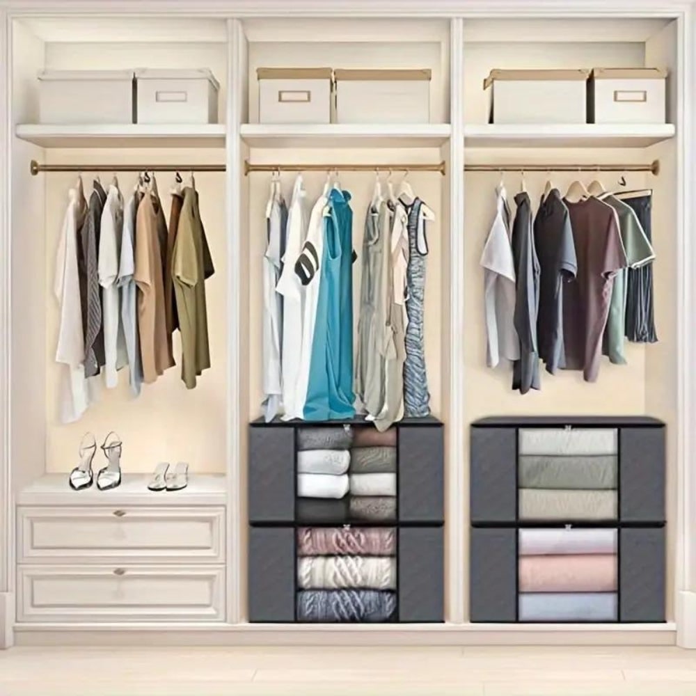 Clothes Storage Bags with Clear Window and Foldable Design for Bedding and Garments - Image 5
