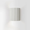 Contemporary Wall Sconce Light with Ribbed Ceramic Design and Up-Down Glow - Image 6
