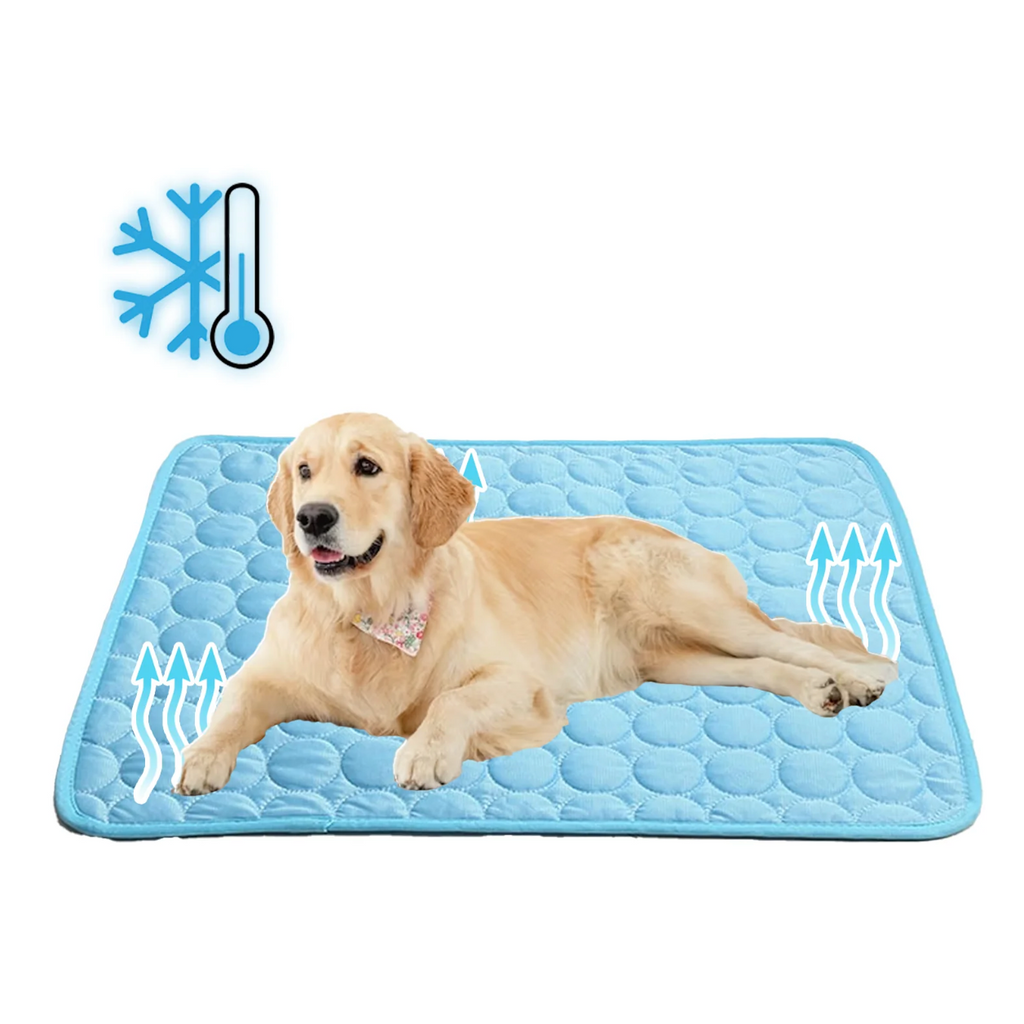 Cooling Pad for Dogs with Foldable Quilted Design and Breathable Mesh Backing - Image 1