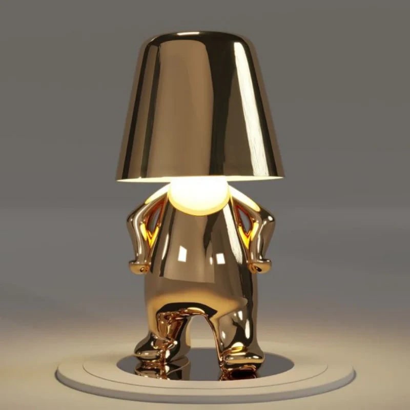 Cordless Rechargeable Table Lamp with Touch Dimming and Metallic Finish - Image 11