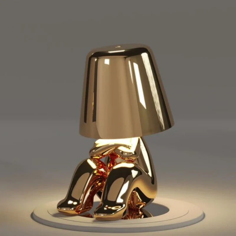Cordless Rechargeable Table Lamp with Touch Dimming and Metallic Finish - Image 14