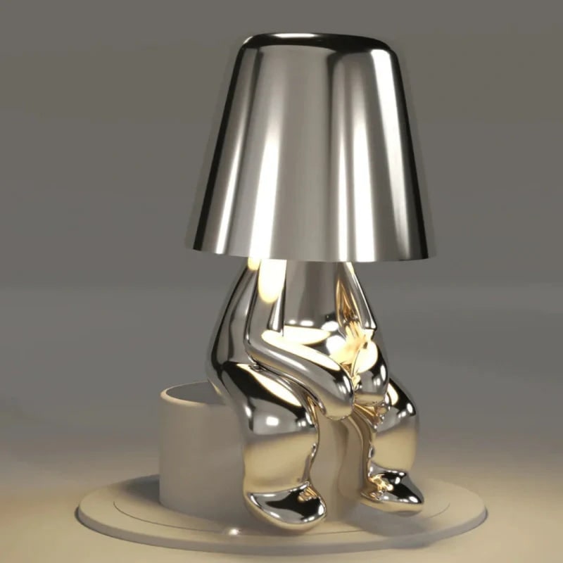 Cordless Rechargeable Table Lamp with Touch Dimming and Metallic Finish - Image 17