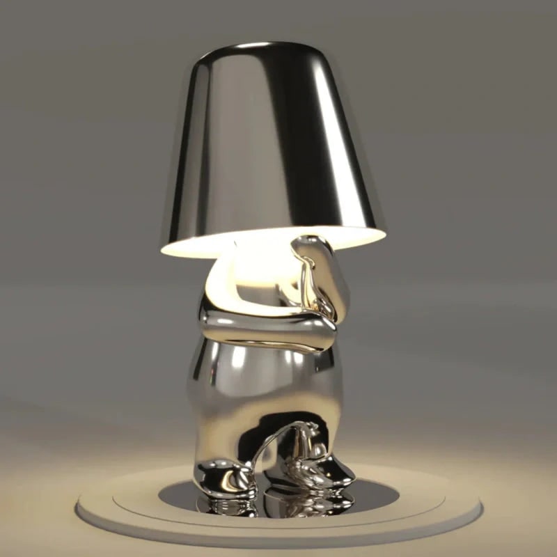 Cordless Rechargeable Table Lamp with Touch Dimming and Metallic Finish - Image 18