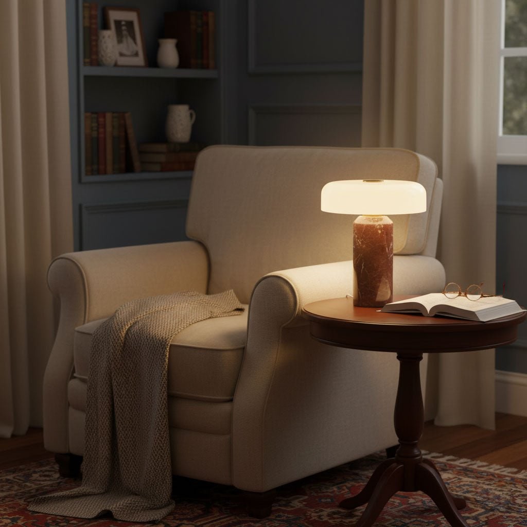 Cordless Table Lamp with Marble Base Touch Control and Rechargeable LED Light - Image 5