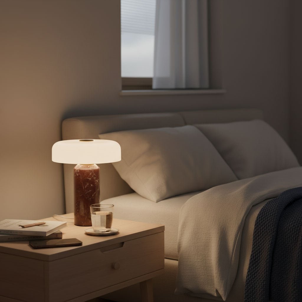 Cordless Table Lamp with Marble Base Touch Control and Rechargeable LED Light - Image 7