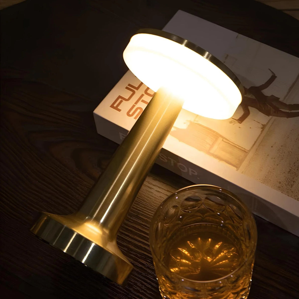 Cordless Table Lamp with Rechargeable Battery Portable LED Light with Metallic Finish - Image 21