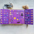 Crystal Advent Calendar with Gemstones Carved Figurines and Zodiac Design for Holiday Countdown - Image 1