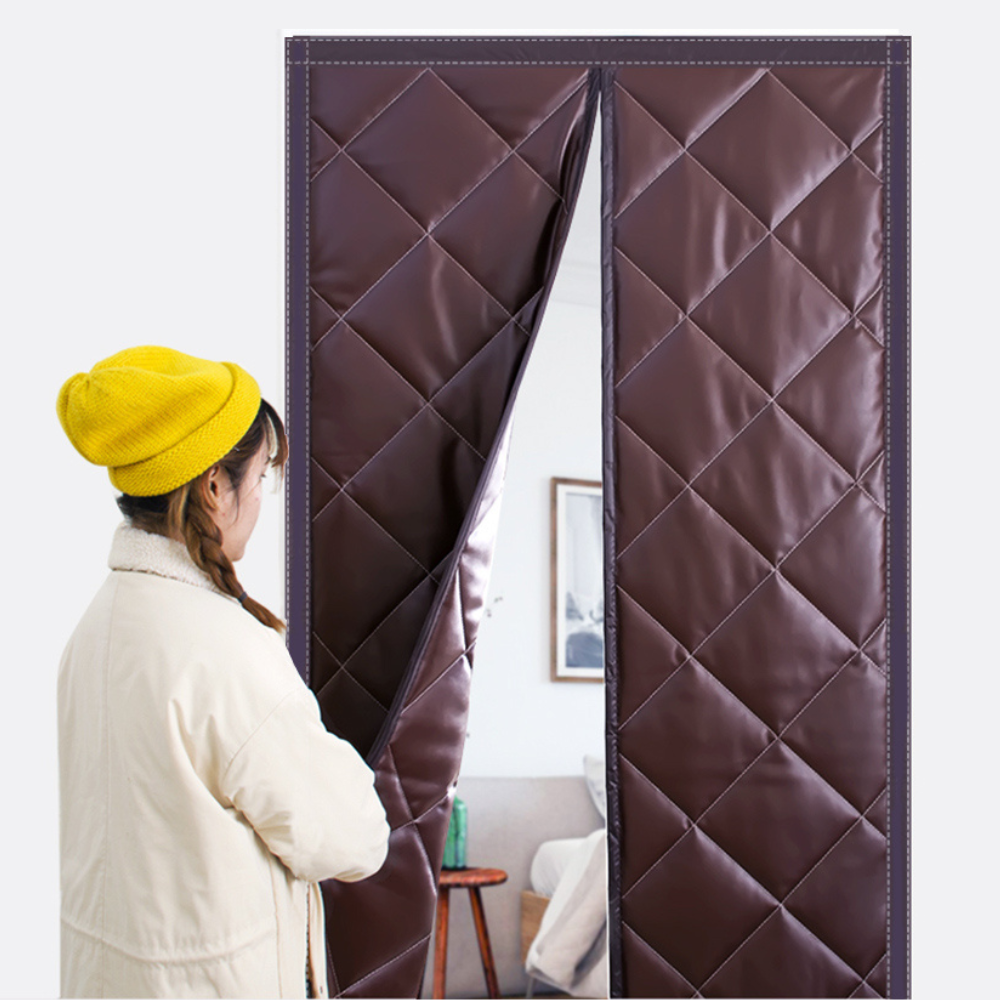 Curtain As a Door Magnetic Thermal Insulated with Quilted Diamond Pattern - Image 2