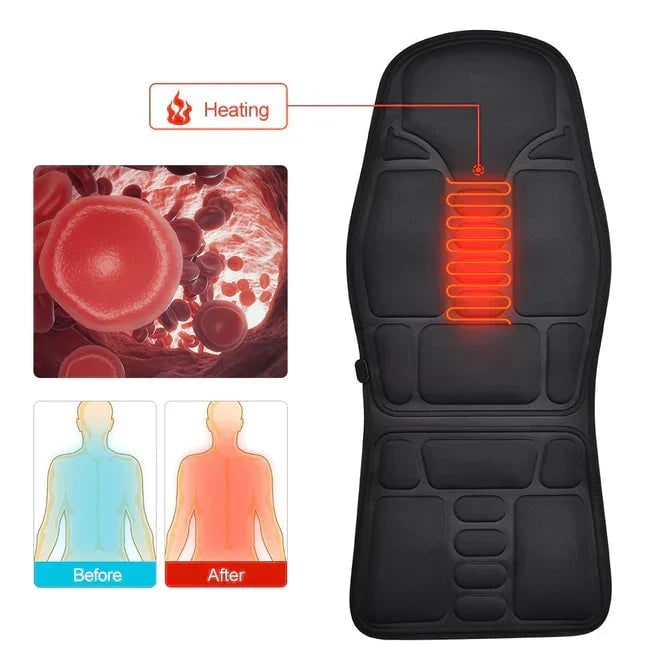 Desk Chair Seat Cushion with Heated Massage and Remote Control for Office - Image 5