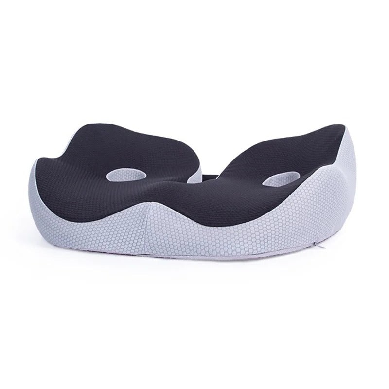 Desk Chair Seat Cushion with Memory Foam Orthopedic Support and Adjustable Strap - Image 3