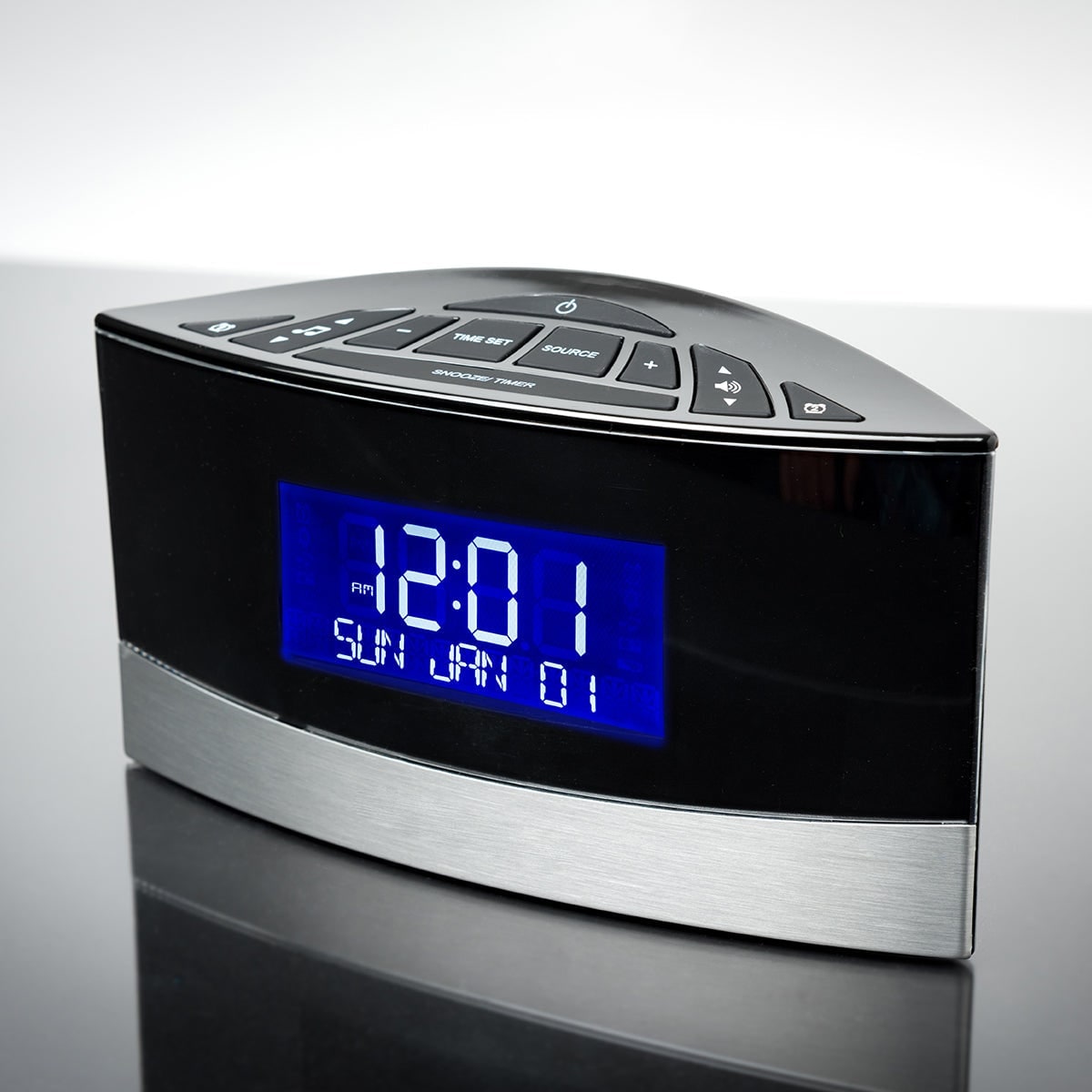 Digital Alarm Clock Radio with Calendar Display and Bedside Sound Machine - Image 5