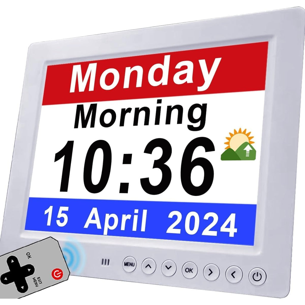 Digital Calendar Clock with Large Display Wireless Remote Control and Alarm Reminders - Image 7