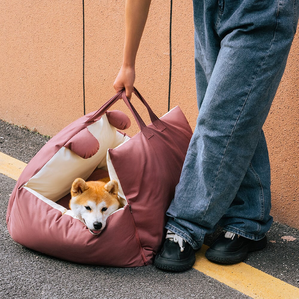 Dog Car Seat with Safety Leash Padded Cushion and Removable Cover for Pet Travel - Image 11