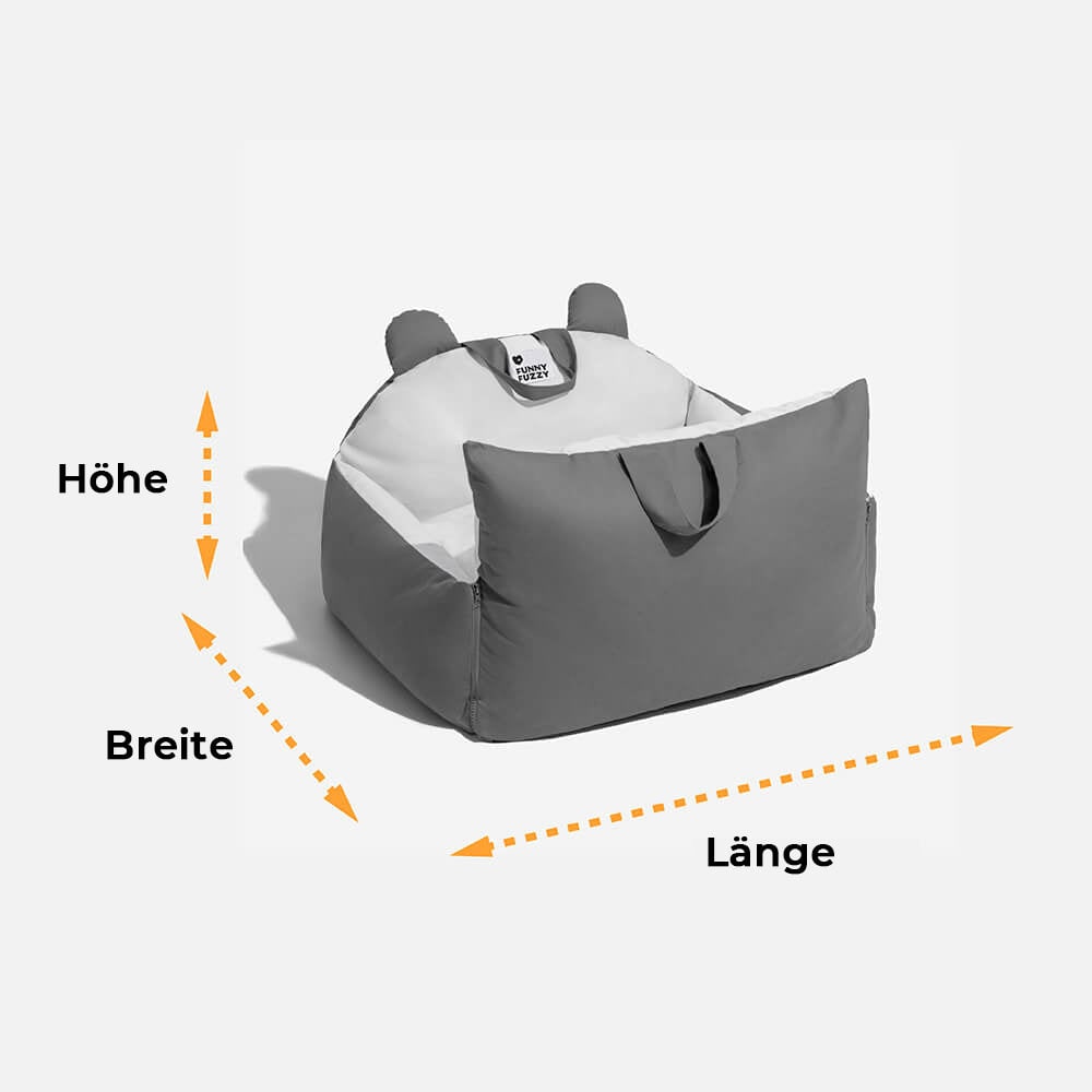 Dog Car Seat with Safety Leash Padded Cushion and Removable Cover for Pet Travel - Image 13