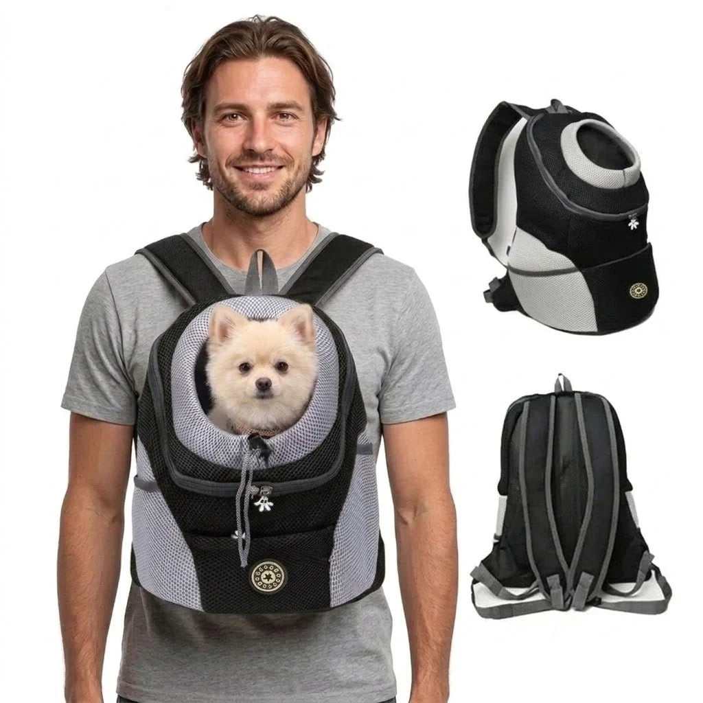 Dog Carrier Backpack with Padded Straps Breathable Mesh and Front-Facing Design for Pets - Image 4